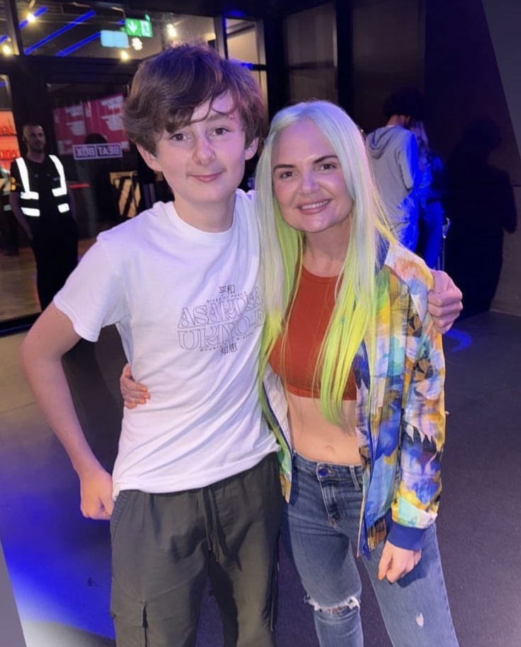 Zac Harris with Billie Clements