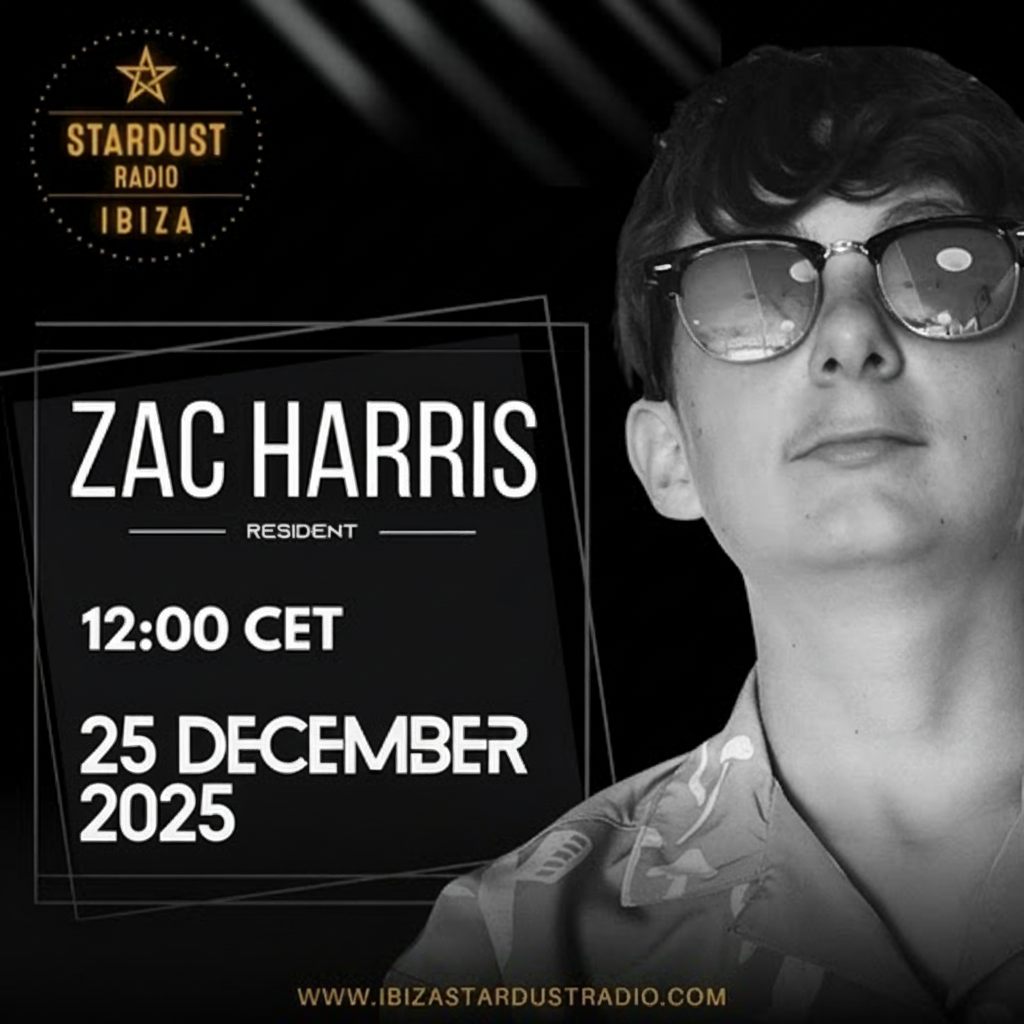Zac Harris Christmas Day set on Ibiza Stardust Radio, 25 December 2025