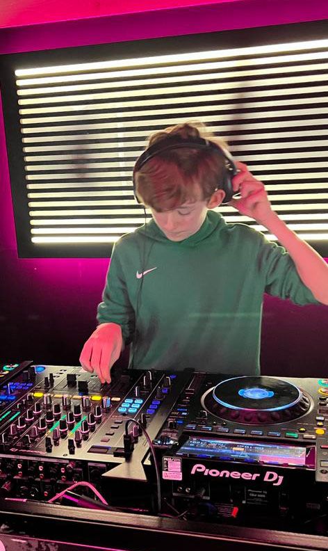 Newcastle house DJ Zac Harris in the studio
