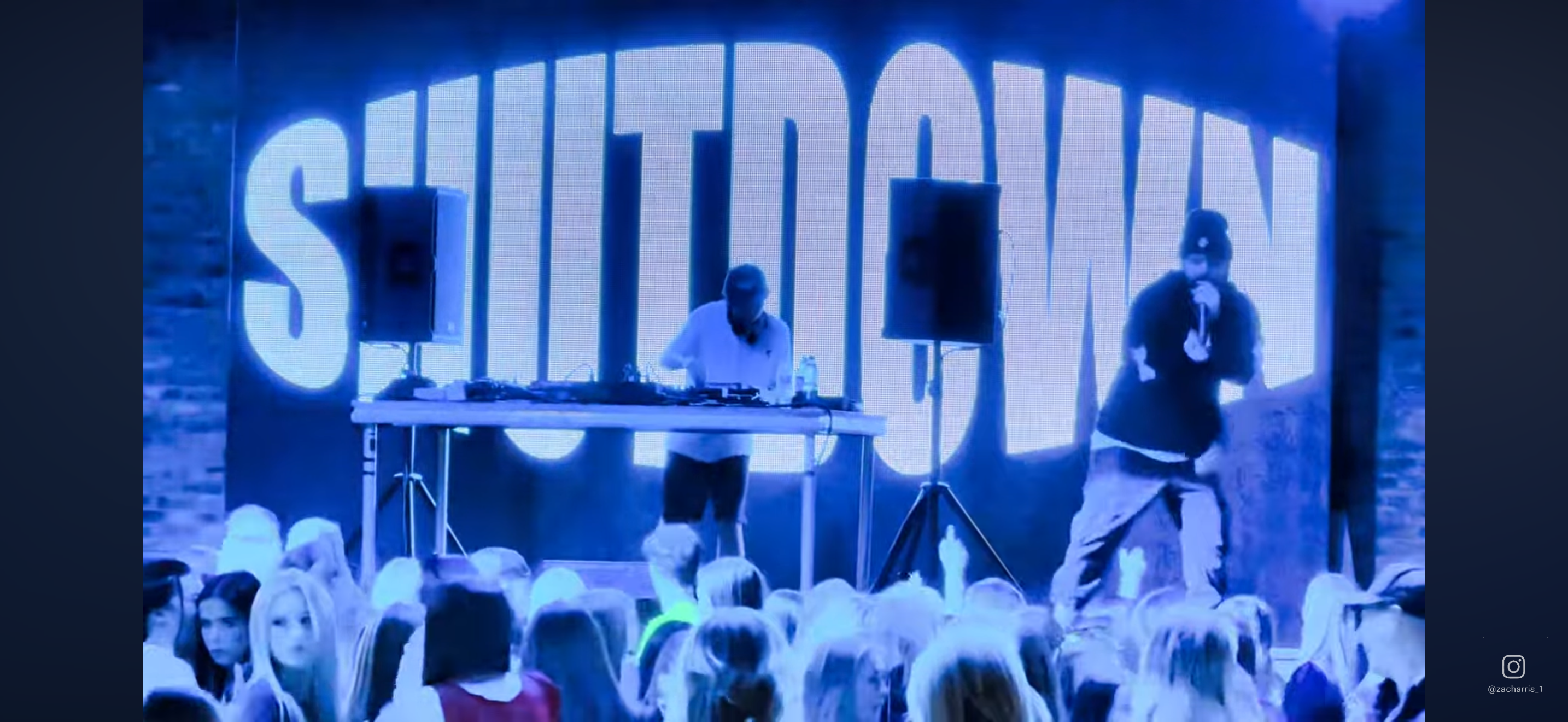 Zac Harris DJing at Shutdown, The Fed Newcastle