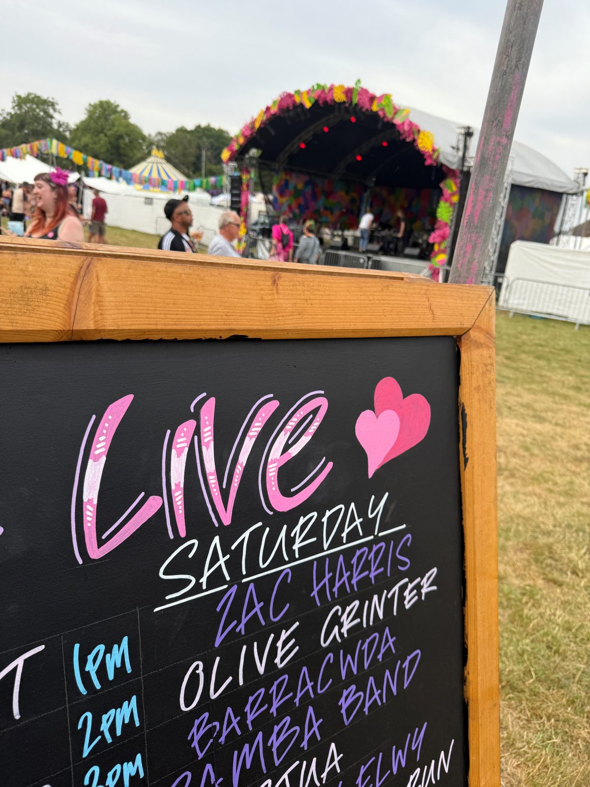 Zac Harris Big Love Festival mainstage lineup — UK tech house talent